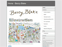 Tablet Screenshot of beccyblake.com